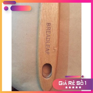 Phới Silicon Vét Bột Cán Gỗ Breadleaf - Spatula Size Đại