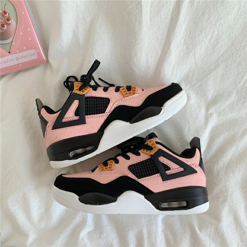 6:30PM Order Mã 048 Giày sneaker ulzzang dáng nikeair phối màu hồng đen blackpink