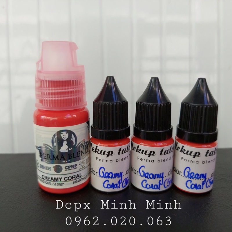 Mực Perma Blend Hồng San Hô Chính Hãng, Mực Môi Perma Blend Mỹ