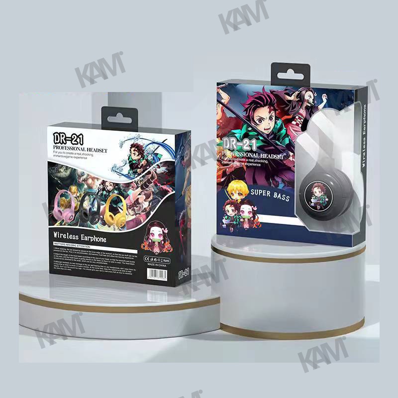 Kam Demon Slayer DR21 Tai nghe Bluetooth Anime Nhật Bản Anime Kamado Tanjirou Tai nghe chơi game không dây âm thanh nổi không dây Nezuko Zenitsu dễ thương
