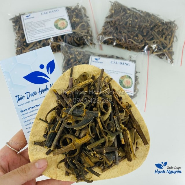 Câu đằng khô, sạch 100g ( Cây câu đằng loại 1 nhiều móc câu) - Thảo Dược Hạnh Nguyên