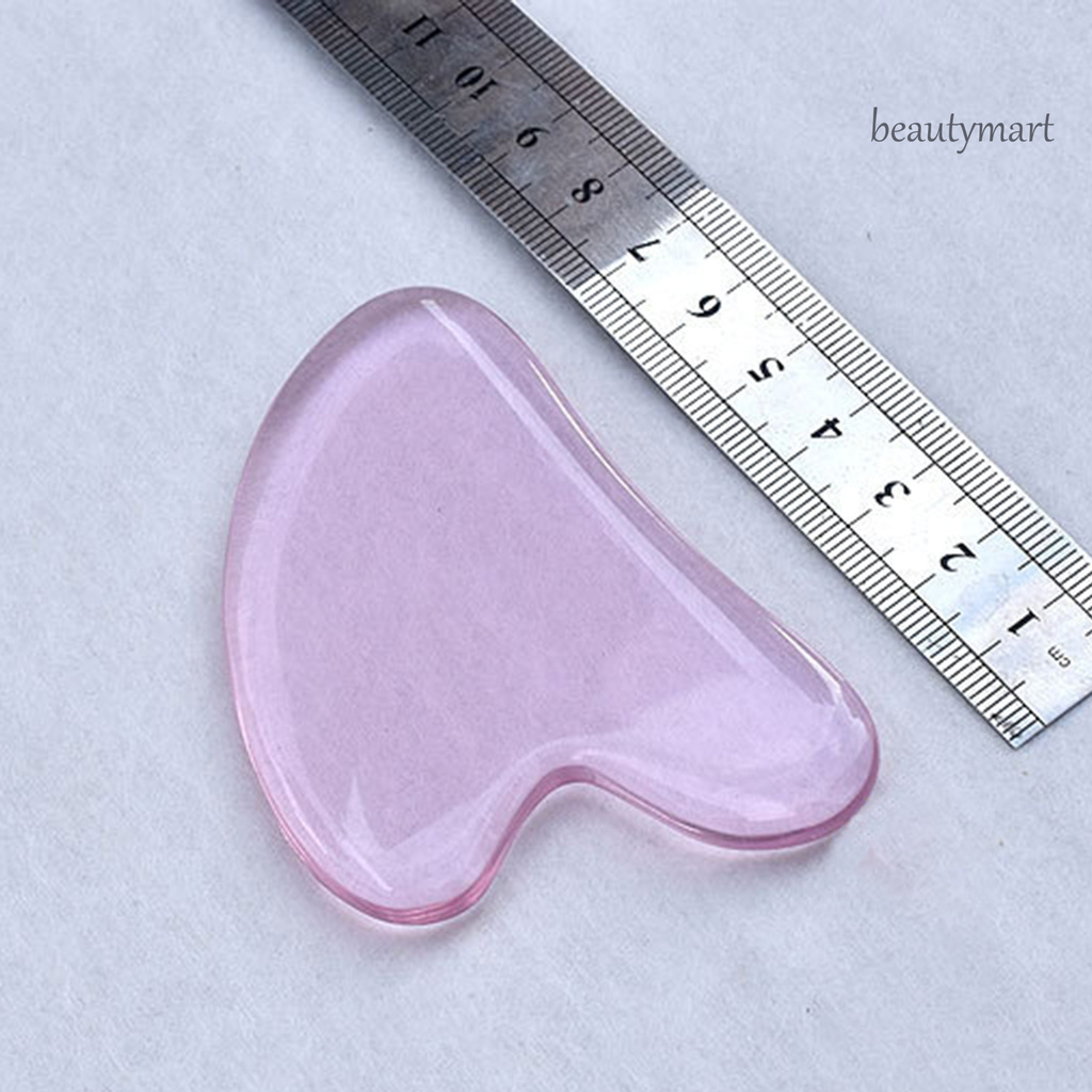 [Hàng mới về] Đá lăn mát xa mặt chăm sóc và tái tạo da màu trong suốt kiểu trái tim dễ thương tiện lợi