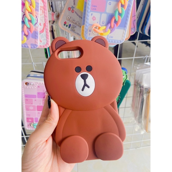 Ốp thú silicon iphone gấu brown cho ip6/6s/6pl/6spl/7pl/8pl/x/xs/xsm/11/11prm/12prm