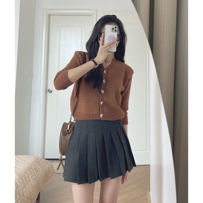 Cardigan basic cổ V 996