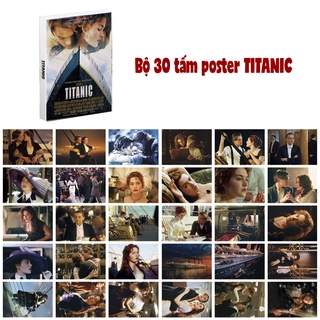 30 tấm Poster TITANIC Postcard, Ảnh Treo DánTường Decor Áp Phích (Kích thước 14 x 10 cm)
