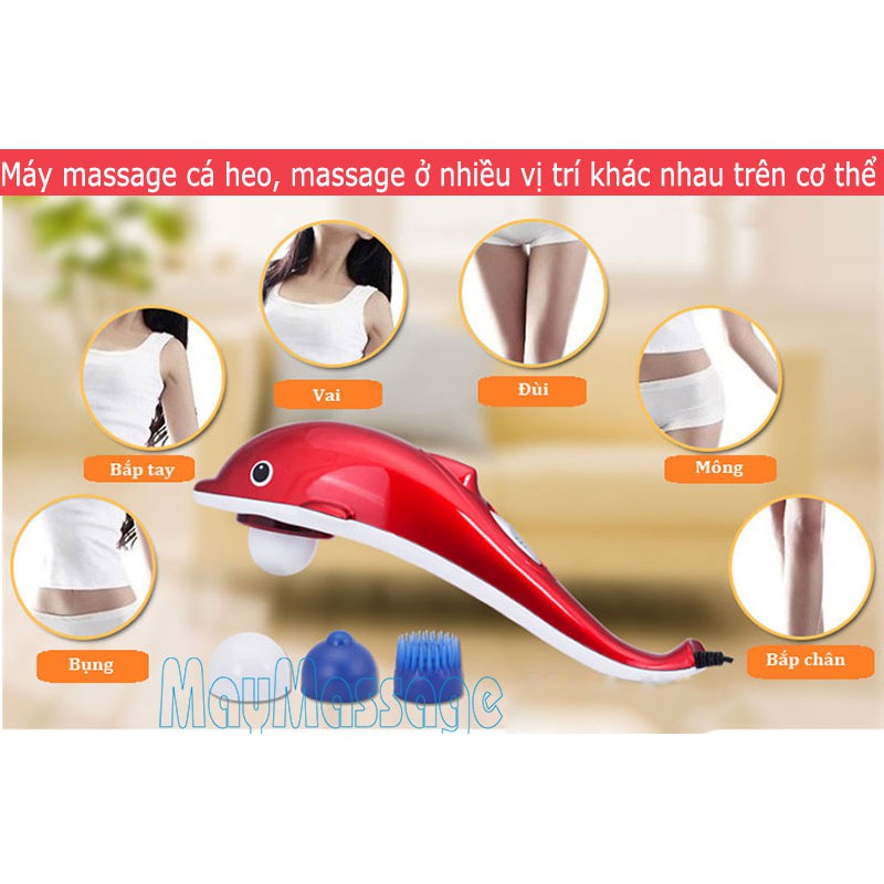 Máy massage cầm tay hình cá heo (Loại to) - Tổng kho Thanhyen cfgh4fg