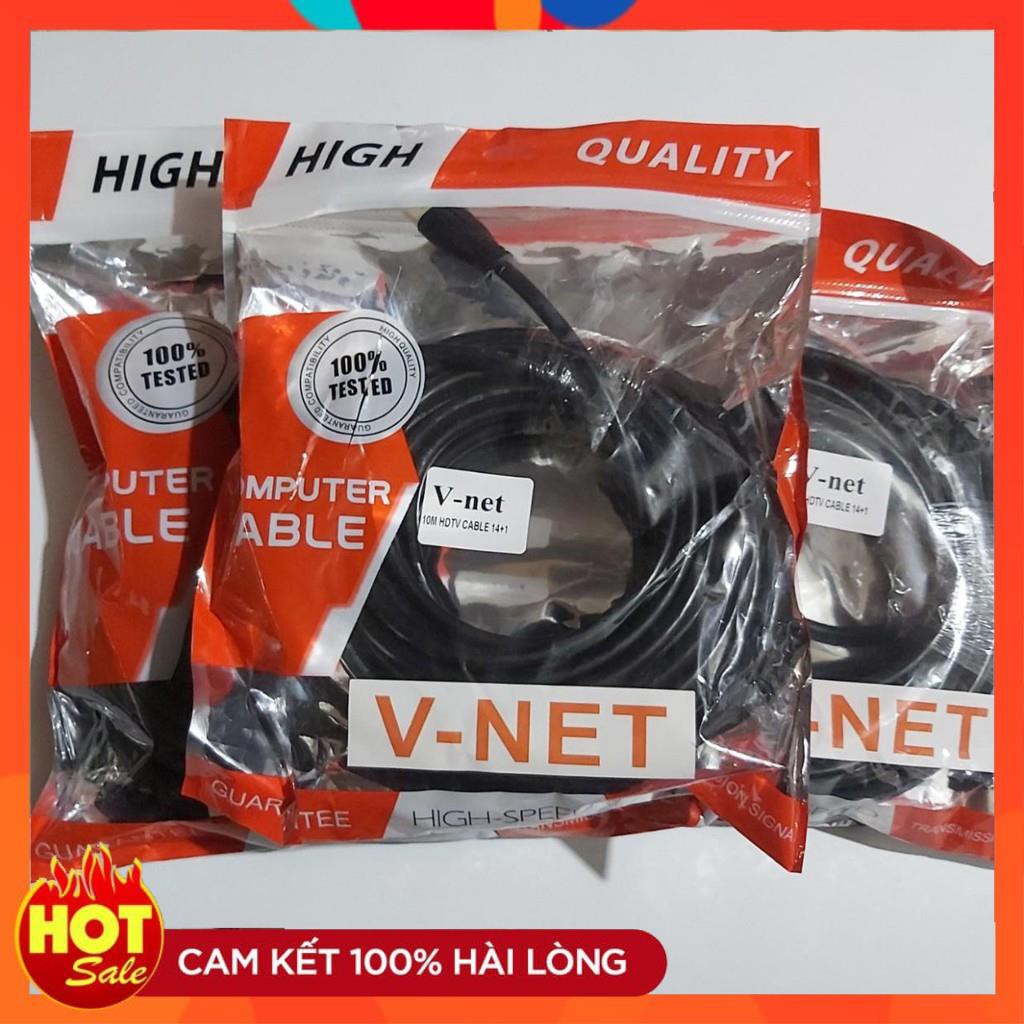 [Hãng Xịn]Dây HDMI V-Net XỊN 1.5m 3m 5m 10m lõi đồng HDTV 4K*2K 7.0 - Dây Cáp HDMI Vnet  tròn chuẩn FULL HD 1080p