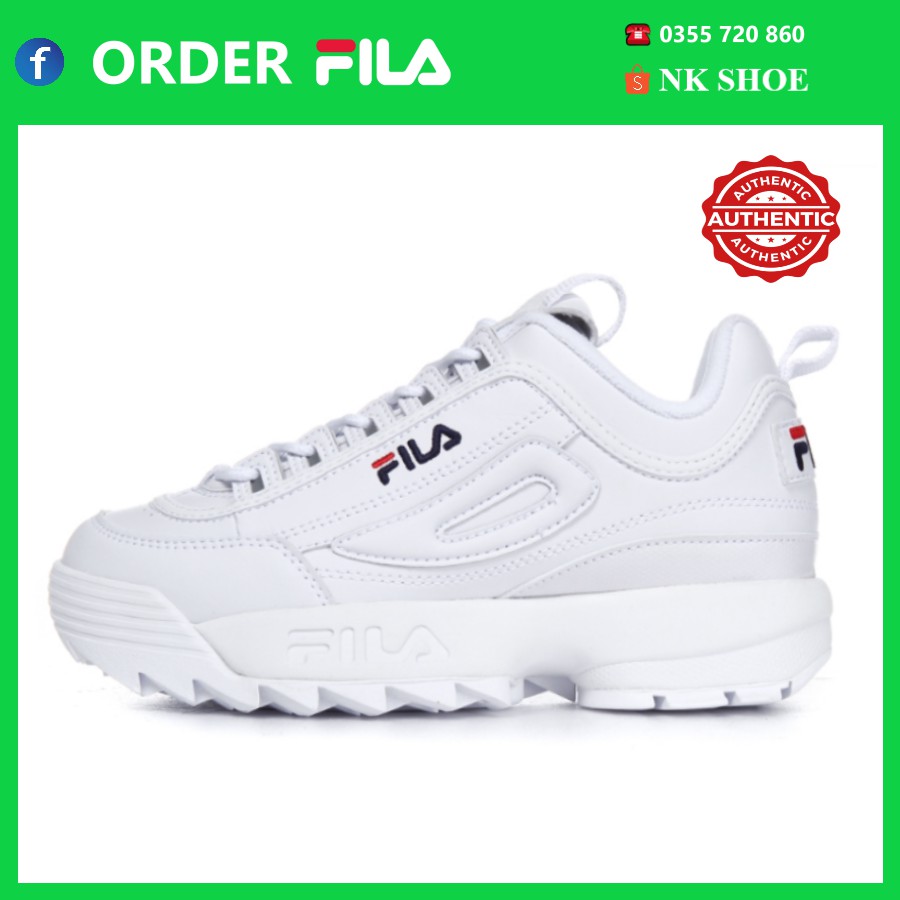 Giày Sneaker Thể Thao Nam Nữ FILA DISRUPTOR II chính hãng 100%