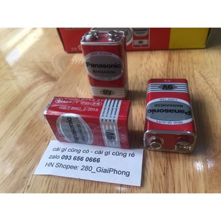 1 viên Pin vuông Panasonic 9V cho micro không dây, Pin 9V Panasonic , Pin tiểu AA , AAA