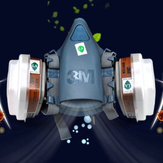 Mặt Nạ Chống Độc 3M 7502 Đầy Đủ 7 Chi Tiết, Ngăn Độc Hóa Chất, Phun Sơn PU, Thuốc trừ Sâu