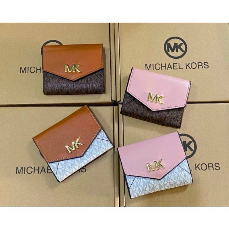 Ví nữ m.k mini gấp nhiều ngăn (ảnh thật)