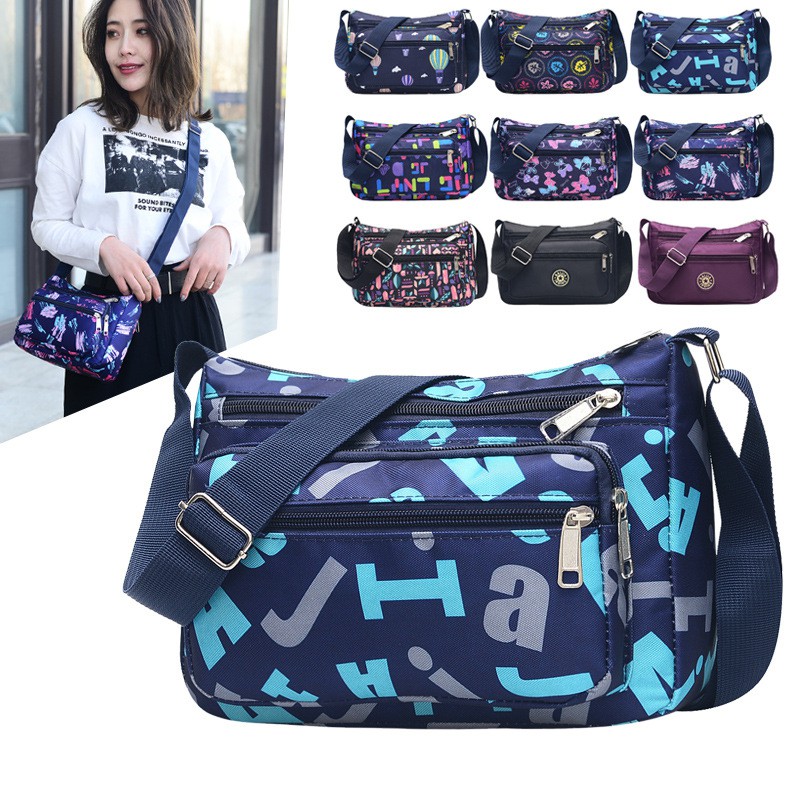 Túi đeo chéo bằng vải nylon kháng nước tiện lợi cho nữ | BigBuy360 - bigbuy360.vn