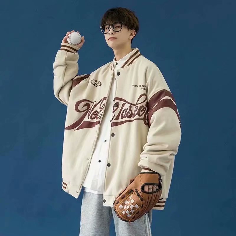 Áo Bomber unisex TINOWEAR, áo khoác nỉ bóng chày form rộng dáng dài thể thao 3 sọc, phong cách trẻ trung năng động | BigBuy360 - bigbuy360.vn