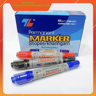Hộp 10 bút lông dầu tl pm09