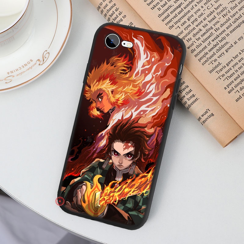 Ốp Điện Thoại Hình Demon Slayer Kimetsu no Yaiba Cho iPhone SE XR 5 5S 6 6S 7 8 11 Pro Max Plus XN10