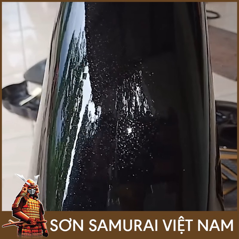 Combo sơn samurai màu đen kim loại K159 - Sơn samurai