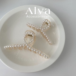 Kẹp Tóc Nữ Đính Ngọc Cao Cấp Alva Accessories Phụ Kiện Trang Sức Đẹp