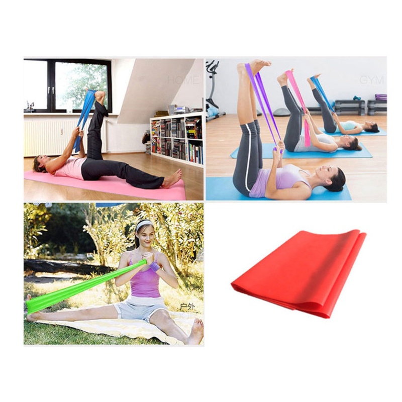 Set 5 Dây Đai Kháng Lực Co Giãn Hỗ Trợ Luyện Tập Yoga / Thể Hình / Thể Hình / Tại
