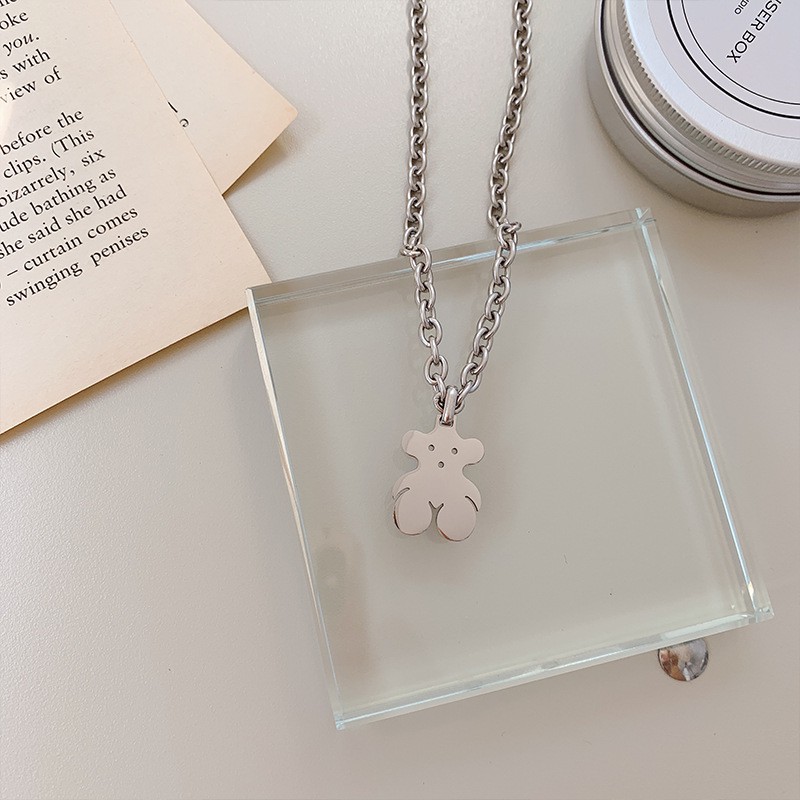 Korea Style Bear Necklace INS Fashion For Couple Alloy