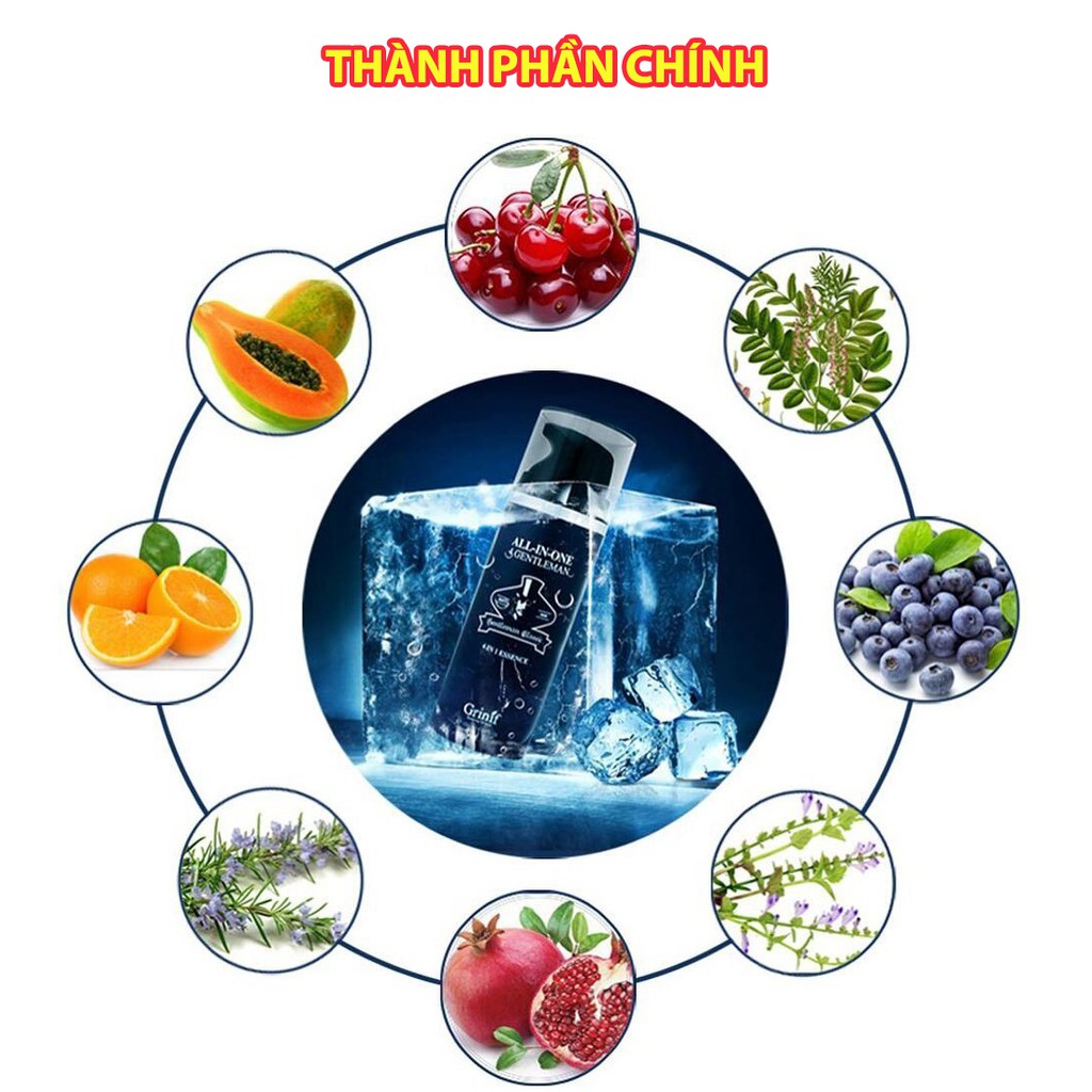 Kem dưỡng trắng da, chống lão hóa, dưỡng ẩm da, giảm thâm nám 4 trong 1 cho nam giới GRINIF All In One 4 Gentleman 50ml | BigBuy360 - bigbuy360.vn