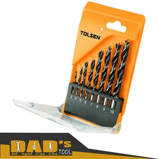 Bộ 8 mũi khoan gỗ 3/4/5/6/7/8/9/10 - tolsen 75626