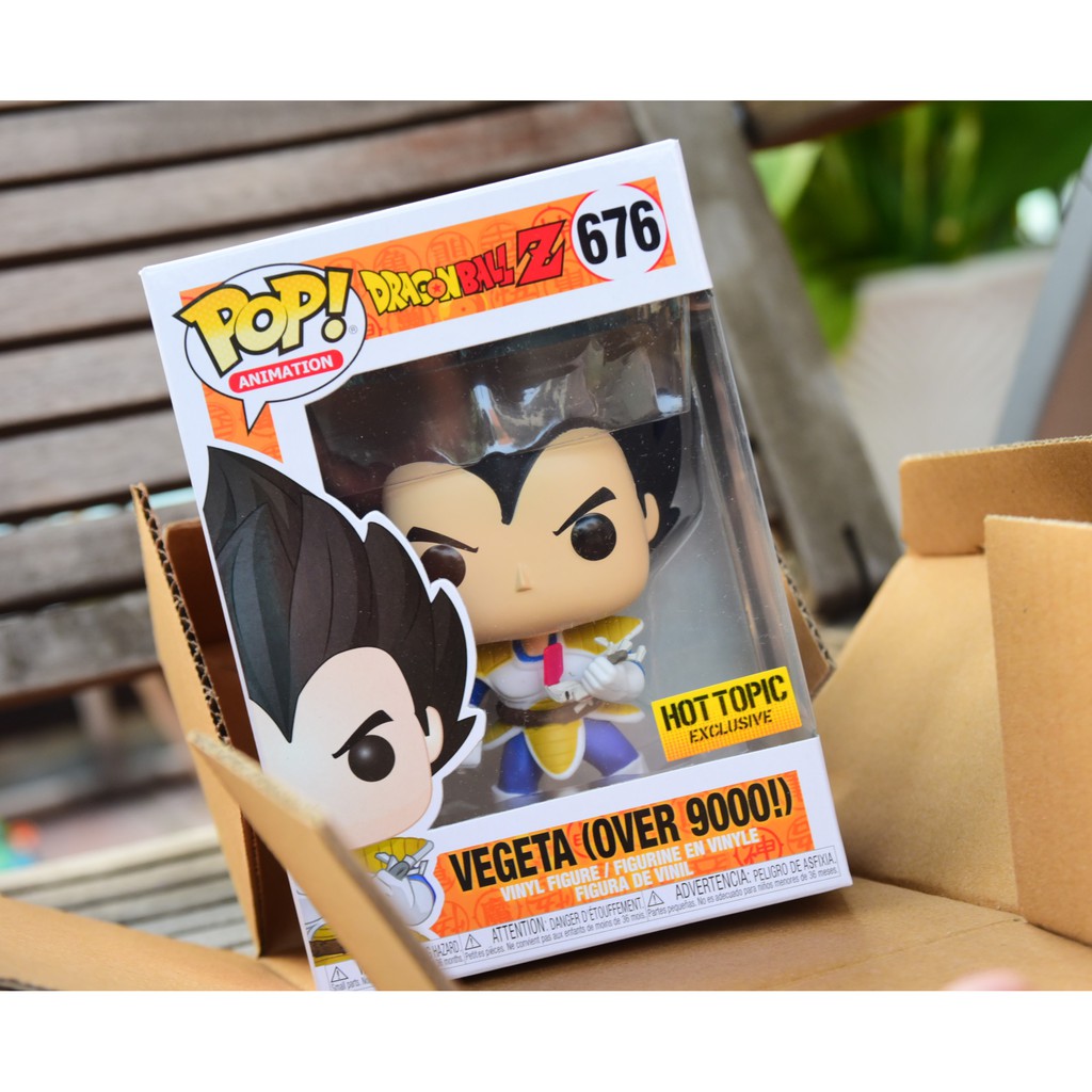 [New box 10/10] Mô hình nhân vật Funko Pop Vegeta (Over 9000!) #676 Hot Topic Exclusive