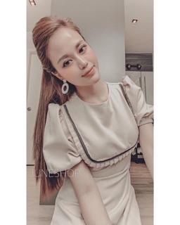 Váy be pha tay bồng