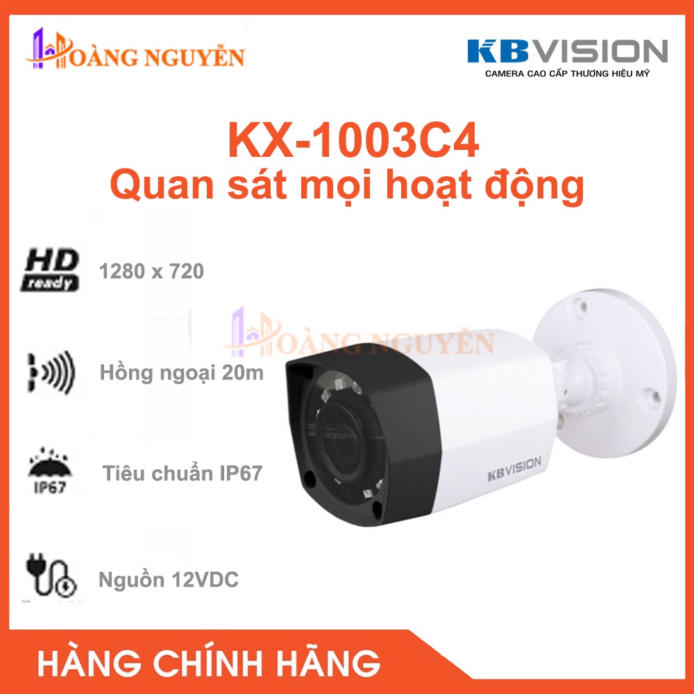 [NHÀ PHÂN PHỐI] Camera KBVISION KX-1003C4 1.0Megapixel – Camera Giám Sát An Ninh