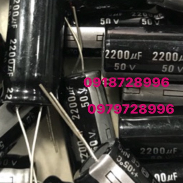 Tụ hoá 2200M-50v combo 10