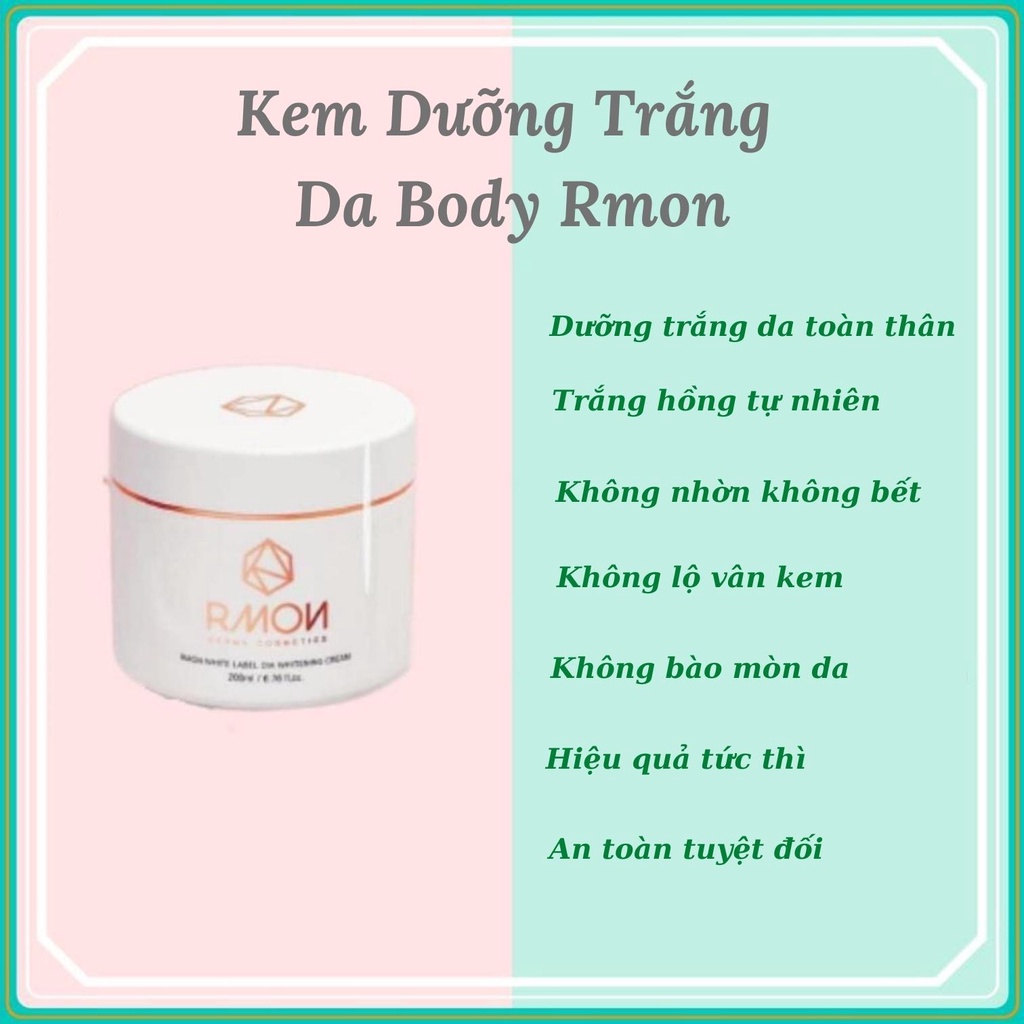 Kem Dưỡng Trắng Da Body Minhchaustore Kem Body Rmon White Label Dia Whitening Cream 200ml Hàn Quốc