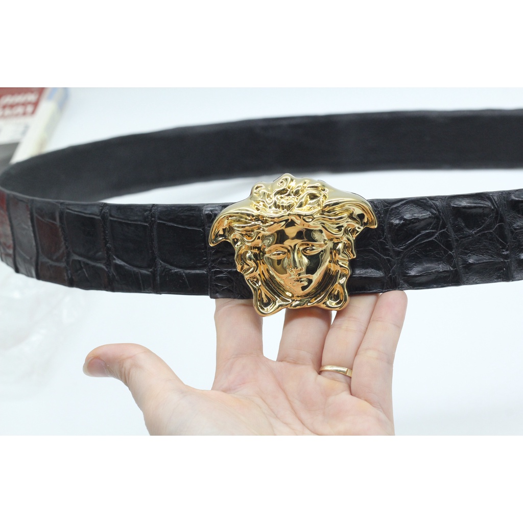 Dây Nịt Nam, Dây Thắt Lưng Gai Da Cá Sấu Bản 3.8cm Bản Liền Không Nối Sản Phẩm Kèm Mặt Khóa Cao Cấp Bảo Hành 12 Tháng