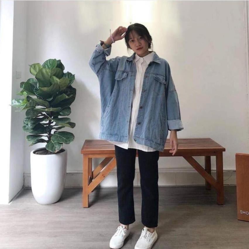 Áo Khoác JEAN XANH NHẠT Unisex