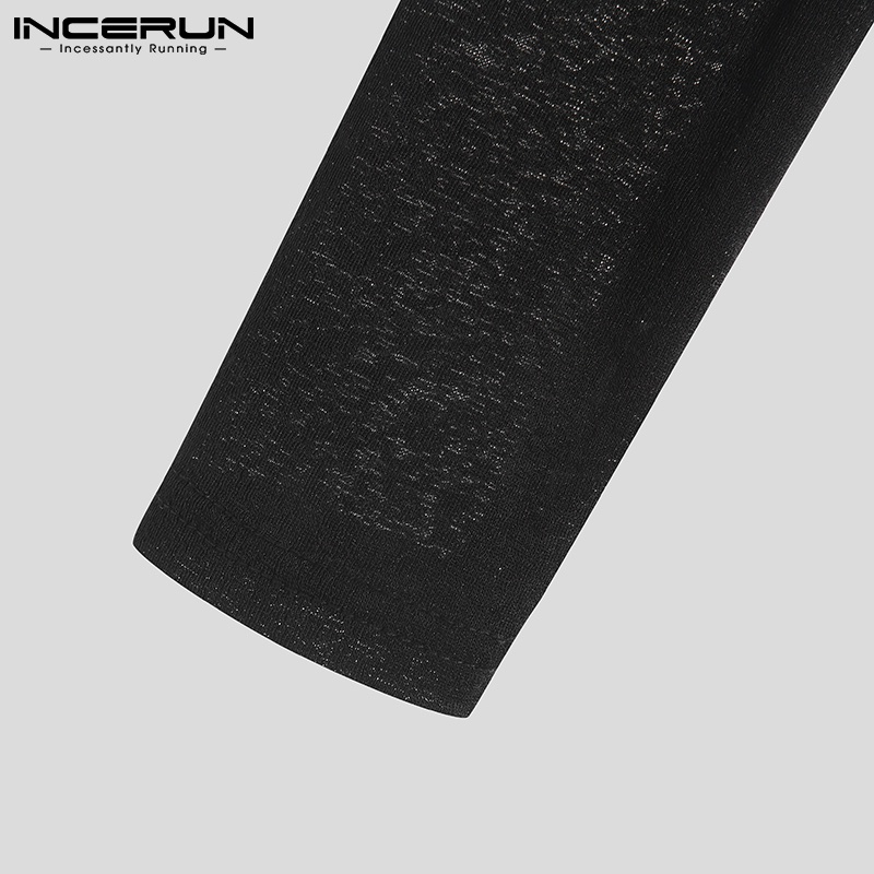 Áo lửng INCERUN tay dài thời trang sành điệu cho nam