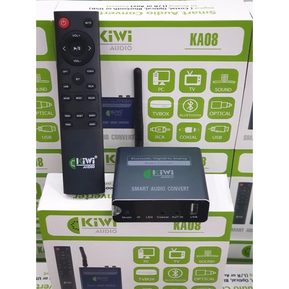 Bộ Chuyển Đổi Âm Thanh Digital Sang Analog Kiwi KA-08 Bluetooth Giải Mã 24 Bit - Hàng Chính Hãng