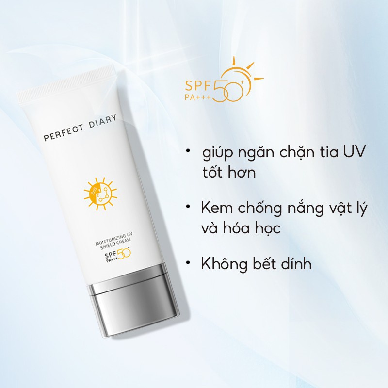 [CHÍNH HÃNG] Kem chống nắng PERFECT DIARY SPF50+ bảo vệ khỏi tia UV PA+++ dưỡng ẩm 60ml