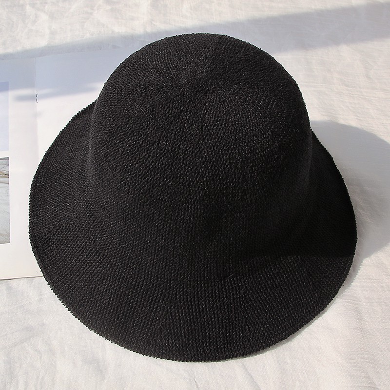Nón Tai Bèo Vải Cotton Lanh Màu Sắc Đơn Giản Gấp Gọn Tiện Dụng Thời Trang Phong Cách Hàn Quốc Cho Nữ