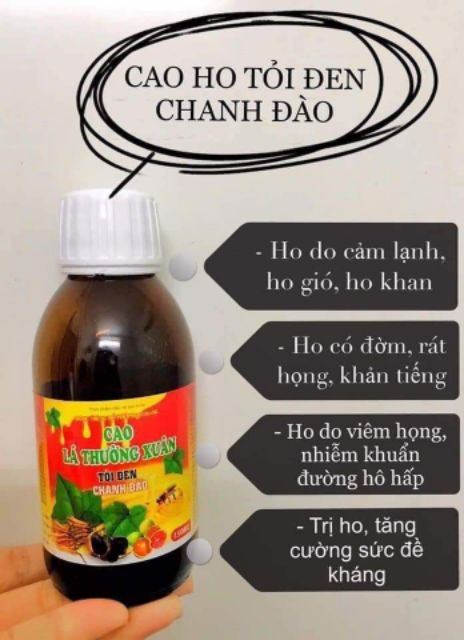 Cao Ho Lá Thường Xuân Chanh Đào Tỏi Đen