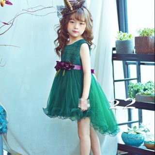 Đầm xòe công chúa đuôi cá cho bé gái