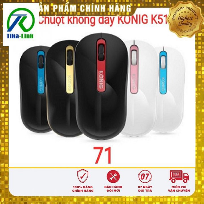 chuột không dây (Xả Kho) chuột máy tính không dây konig k515 Gía Sỉ=Gía Lẻ