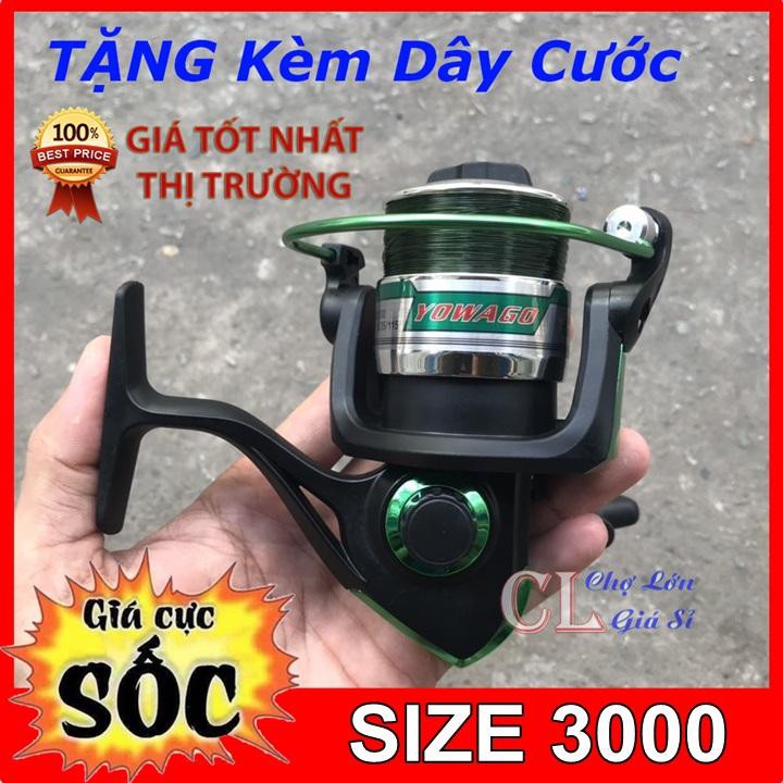 Máy câu cá YOWAGO BT (TẶNG kèm cước câu) Đủ Size 3000, 4000, 5000, 6000 - Máy Câu Giá Rẻ