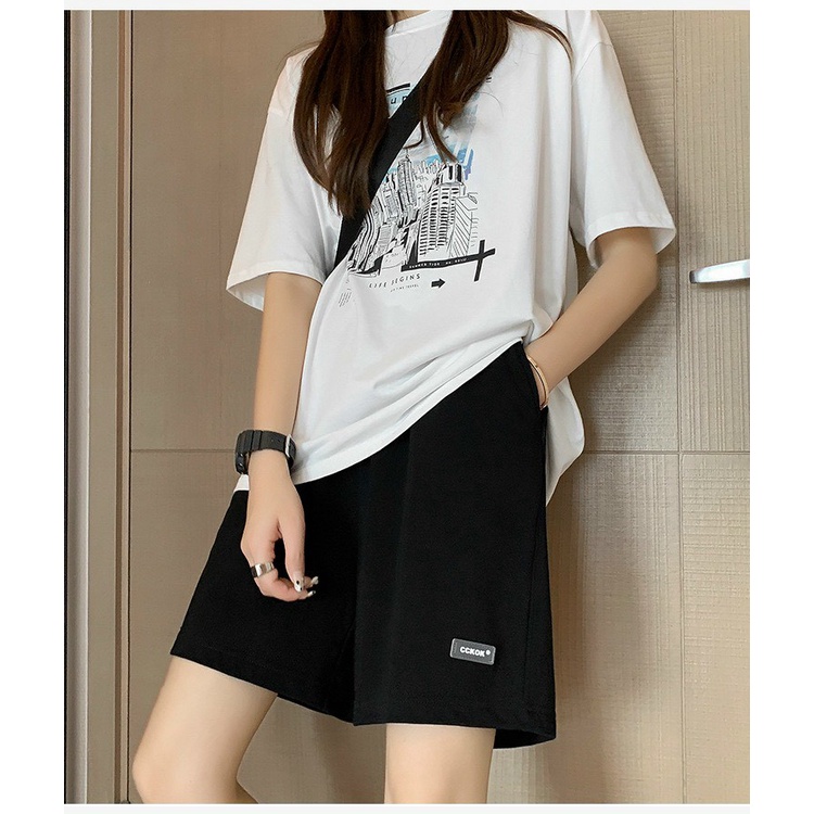 Quần short nam nữ LOGO CKKOK mặc ở nhà đi chơi mang phong cách trẻ trung năng động