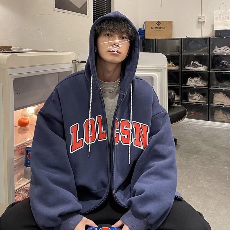 [hot] Áo Khoác Hoodie Chữ LOLCSN Chất Nỉ Mát - Phong Cách Đường Phố Chống Nắng Tốt