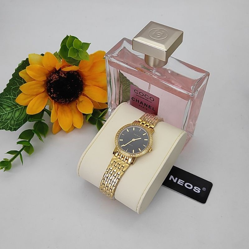 ĐỒNG HỒ NEOS NỮ VIỀN ĐÁ MÁY MỎNG 3 mm