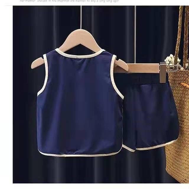 Bộ Trang Phục Mùa Hè Năm 2021 Gồm Áo Ba Lỗ Và Quần Ngắn Cotton Mỏng Thời Trang Cho Bé Trai