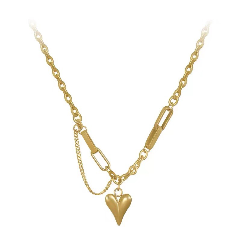 Dây chuyền thép titan mạ vàng 18k phong cách hiphop thời trang