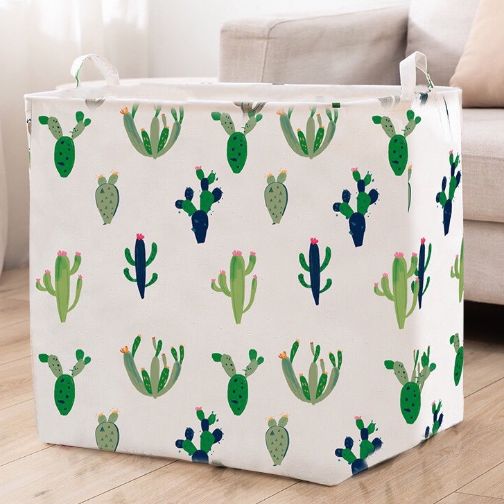 Hộp Đựng Đồ Tiện Lợi- Túi vải đựng đồ đa năng giỏ vuông đựng quần áo chăn màn đồ dơ gấp gọn vải Canvas- 𝗚𝗜𝗔𝗗𝗨𝗡𝗚𝗛𝗔𝗡𝗢𝗜𝟯𝟵