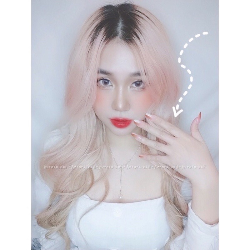 Sét Nail 24 móng tay ombre 2 màu sang chảnh ( kèm keo dán )