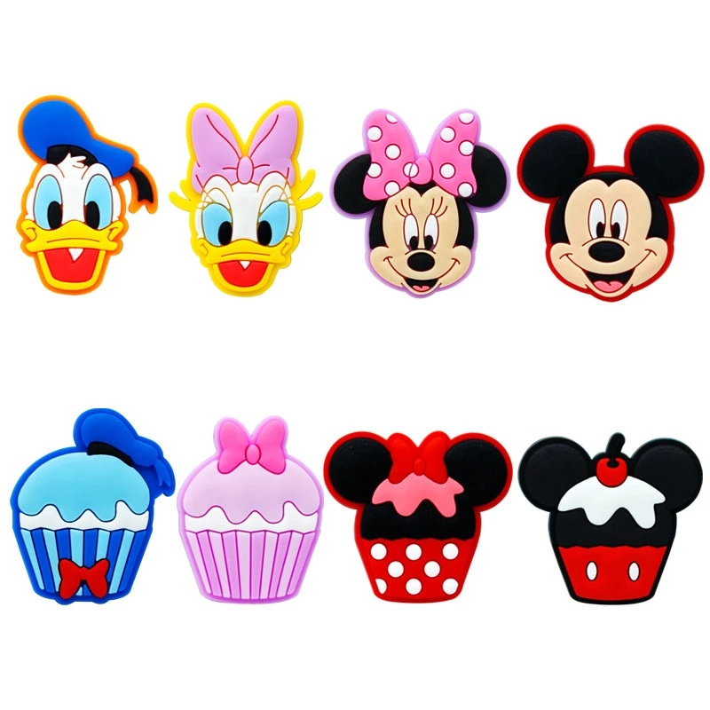 Ghim Cài Giày Trang Trí Hình Mickey Mouse Jibbitz Anime Minnie Cat Crocs Jibbits Trang Trí Phụ Kiện Giày Cho Nữ Disney Jibbitz