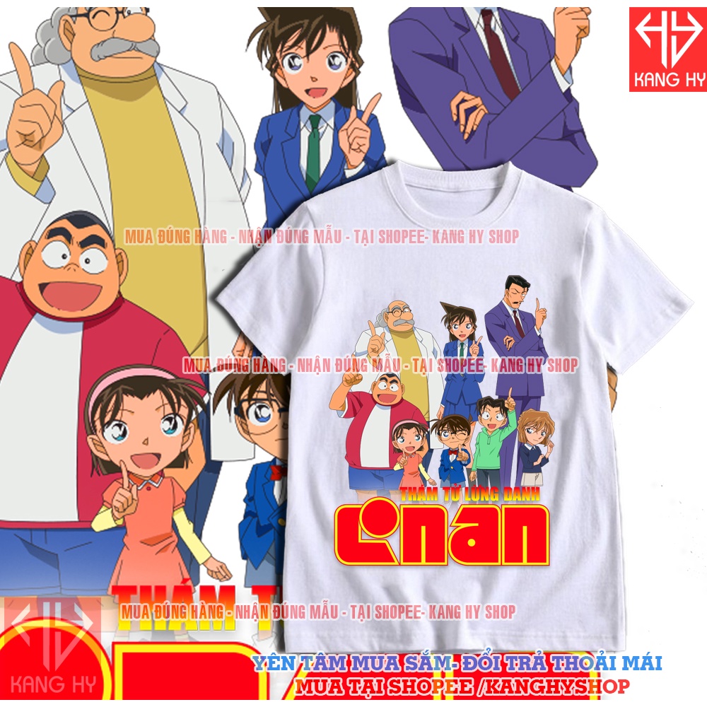 Áo Thun in hình Conan  thám tử lừng danh có size trẻ em F258