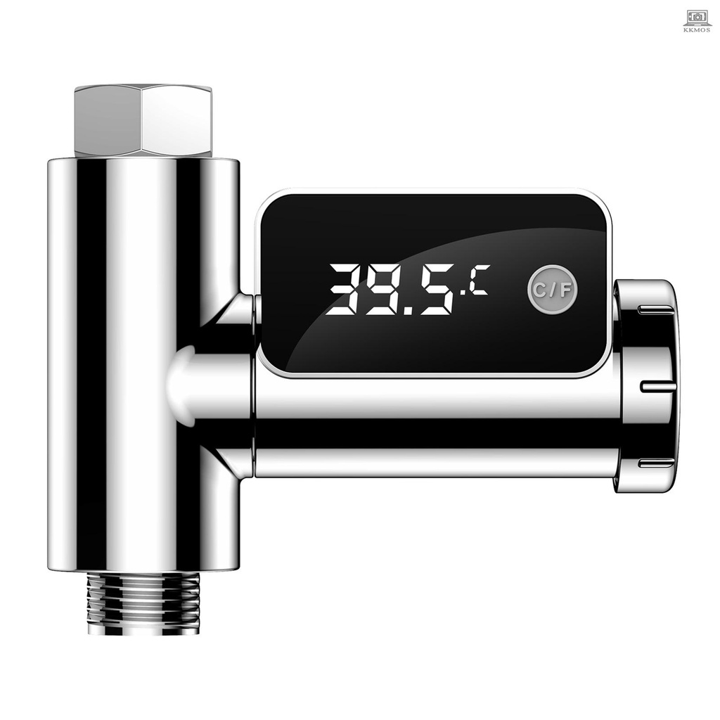 Nhiệt Kế Vòi Hoa Sen Kỹ Thuật Số Có Đèn LED 0~100°C (41~185°FĐồng Hồ Đo Nhiệt Độ Nước Tắm Xoay 360 Độ Cho Bé E new6.13